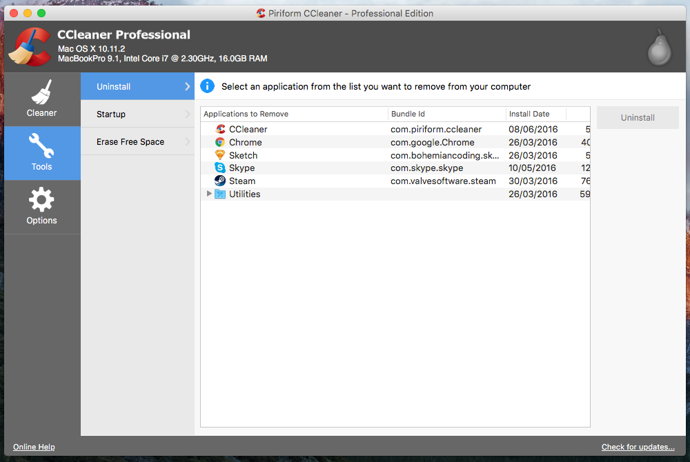 Ccleaner For Mac Pl